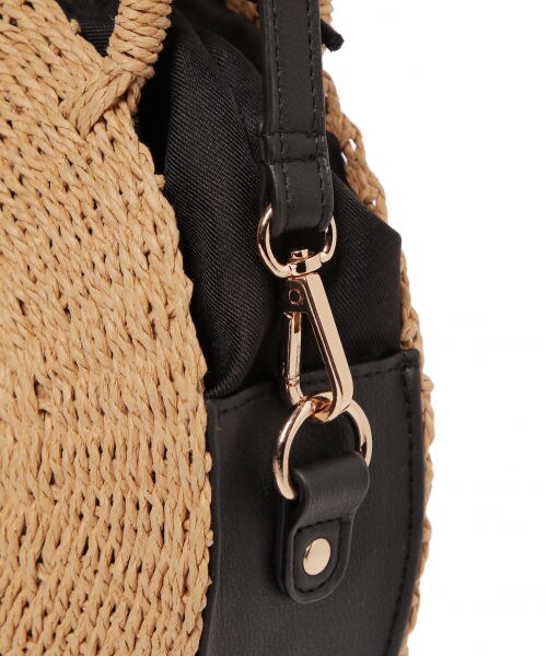 mysty woman（ミスティウーマン）の「【先行予約】ラウンドザツザイバッグ（バッグ・レディース・ブラック/ベージュ・F）」の11枚目の写真