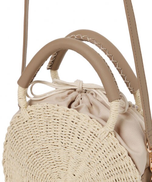 mysty woman（ミスティウーマン）の「【先行予約】ラウンドザツザイバッグ（バッグ・レディース・ブラック/ベージュ・F）」の10枚目の写真