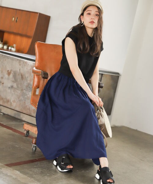 mysty woman（ミスティウーマン）の「【先行予約】ラウンドザツザイバッグ（バッグ・レディース・ブラック/ベージュ・F）」の3枚目の写真