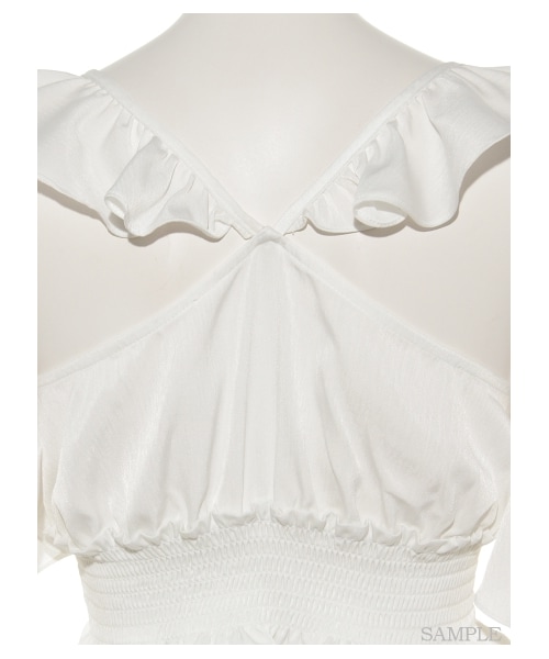 lilLilly（リルリリー）の「フリルデザイントップ（トップス・レディース・WHITE/LT PINK/PINK・FREE）」の8枚目の写真