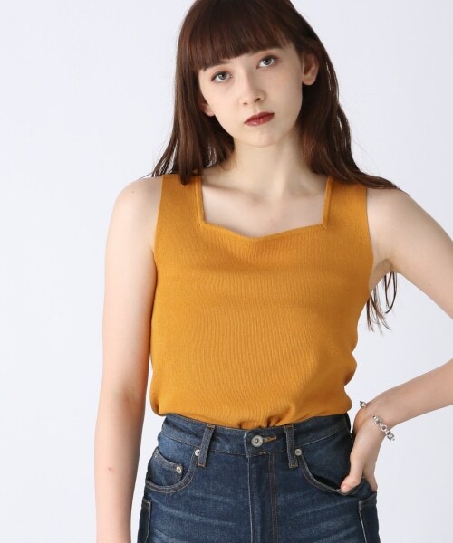 JEANASIS（ジーナシス）の「12Gソウバリタンクトップ（トップス・オフホワイト()/ベージュ()/イエロー()/ブルー()/パープル()）」の13枚目の写真