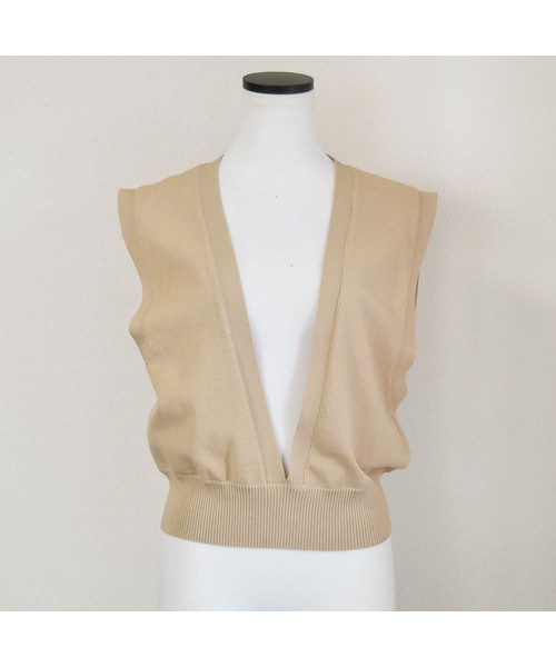 no brand（ノーブランド）の「Vラインコットンサマーニットベスト（ベスト・レディース・その他）」の13枚目の写真