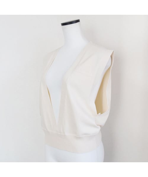 no brand（ノーブランド）の「Vラインコットンサマーニットベスト（ベスト・レディース・その他）」の12枚目の写真