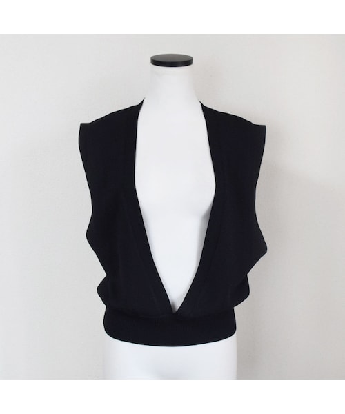 no brand（ノーブランド）の「Vラインコットンサマーニットベスト（ベスト・レディース・その他）」の14枚目の写真