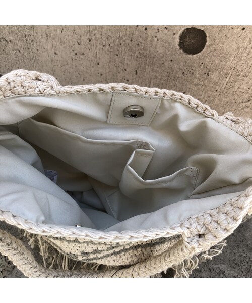 copine（コピン）の「手編みかぎ編みショルダーバッグ/ハンドバッグ(2color)【クリックポスト対象商品】（ショルダーバッグ・レディース・その他）」の15枚目の写真