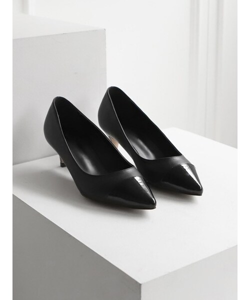 SAPPUN（サプン）の「Dive（パンプス・レディース・Beige/Black・22.5-25.0cm）」の2枚目の写真