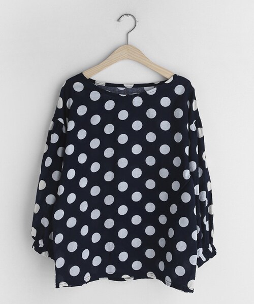 DHOLIC（ディーホリック）の「コインドットパフスリーブブラウス（シャツ/ブラウス・レディース・ホワイト/ピンク/その他/ブルー・FREE）」の4枚目の写真