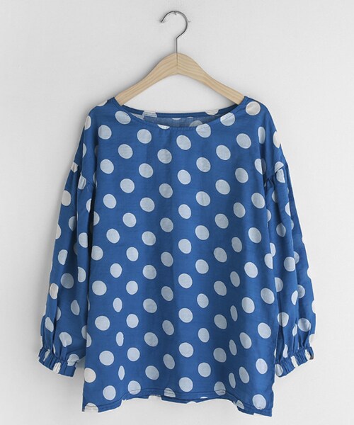 DHOLIC（ディーホリック）の「コインドットパフスリーブブラウス（シャツ/ブラウス・レディース・ホワイト/ピンク/その他/ブルー・FREE）」の2枚目の写真