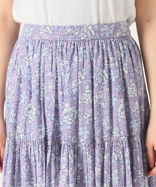 SLOBE IENA（スローブイエナ）の「《予約》更紗プリントスカート◆（スカート・パープル B/36/38/40）」の10枚目の写真