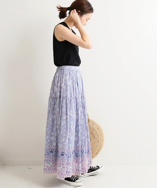 SLOBE IENA（スローブイエナ）の「《予約》更紗プリントスカート