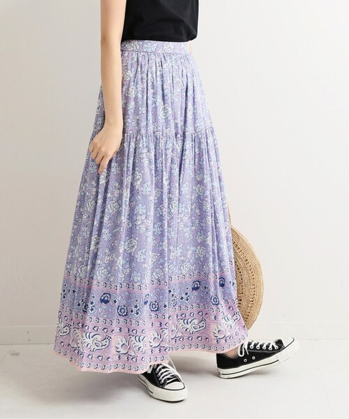 SLOBE IENA（スローブイエナ）の「《予約》更紗プリントスカート◆（スカート・パープル B/36/38/40）」の21枚目の写真