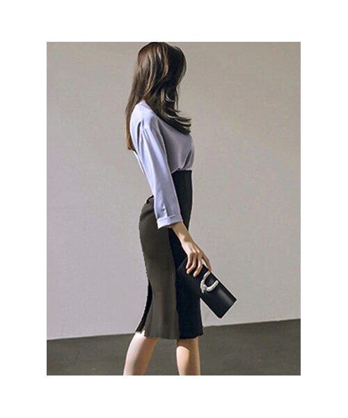 no brand（ノーブランド）の「セットアップ ハイウエスト タイト