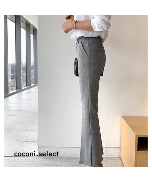 no brand（ノーブランド）の「CO160: ベルボトムタイプシンプルボトムス（その他パンツ・レディース・その他）」の5枚目の写真