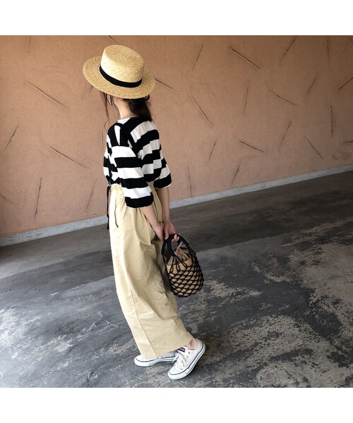 copine（コピン）の「【期間限定価格】サス付きフロントボタンハイウエストワイドパンツ(3color)【クリックポスト対象商品】（その他パンツ・レディース・その他）」の4枚目の写真