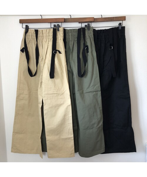 copine（コピン）の「【期間限定価格】サス付きフロントボタンハイウエストワイドパンツ(3color)【クリックポスト対象商品】（その他パンツ・レディース・その他）」の14枚目の写真