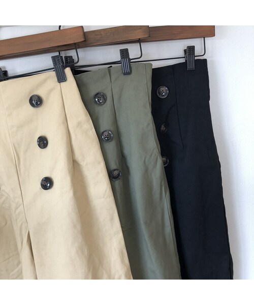 copine（コピン）の「【期間限定価格】サス付きフロントボタンハイウエストワイドパンツ(3color)【クリックポスト対象商品】（その他パンツ・レディース・その他）」の15枚目の写真