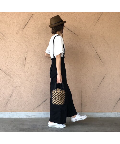 copine（コピン）の「【期間限定価格】サス付きフロントボタンハイウエストワイドパンツ(3color)【クリックポスト対象商品】（その他パンツ・レディース・その他）」の8枚目の写真