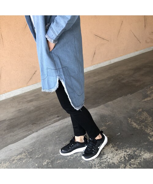 copine（コピン）の「【期間限定価格】シャツ感覚！こだわりデザイン！カットオフミドル丈デニムジャケット(2color)【クリックポスト対象商品】（デニムジャケット・レディース・その他）」の12枚目の写真