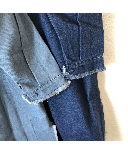 copine（コピン）の「【期間限定価格】シャツ感覚！こだわりデザイン！カットオフミドル丈デニムジャケット(2color)【クリックポスト対象商品】（デニムジャケット・レディース・その他）」の15枚目の写真