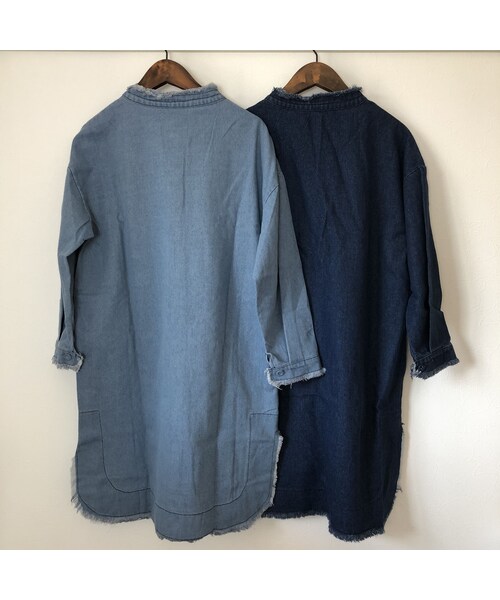 copine（コピン）の「【期間限定価格】シャツ感覚！こだわりデザイン！カットオフミドル丈デニムジャケット(2color)【クリックポスト対象商品】（デニムジャケット・レディース・その他）」の14枚目の写真