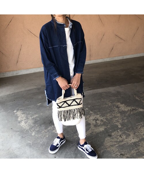 copine（コピン）の「【期間限定価格】シャツ感覚！こだわりデザイン！カットオフミドル丈デニムジャケット(2color)【クリックポスト対象商品】（デニムジャケット・レディース・その他）」の5枚目の写真