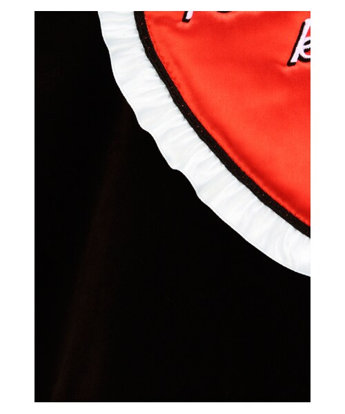 G.V.G.V.（ジーヴィージーヴィー）の「VELOUR RELAX TEE W/HEART（トップス・レディース・BLACK/PINK/BLUE・36）」の9枚目の写真