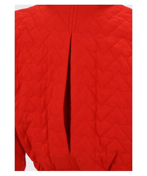 G.V.G.V.（ジーヴィージーヴィー）の「HEART QUILTED DRIZZER JACKET（その他・レディース・RED/BLACK・36）」の6枚目の写真
