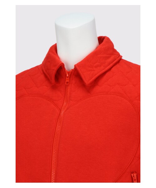 G.V.G.V.（ジーヴィージーヴィー）の「HEART QUILTED DRIZZER JACKET（その他・レディース・RED/BLACK・36）」の5枚目の写真