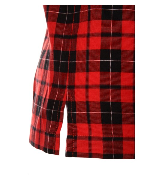 G.V.G.V.（ジーヴィージーヴィー）の「SCHOOL CHECK BOW TIE BLOUSE（トップス・レディース・RED/BLACK・36）」の7枚目の写真