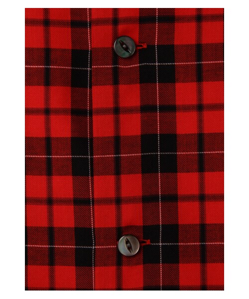 G.V.G.V.（ジーヴィージーヴィー）の「SCHOOL CHECK BOW TIE BLOUSE（トップス・レディース・RED/BLACK・36）」の8枚目の写真