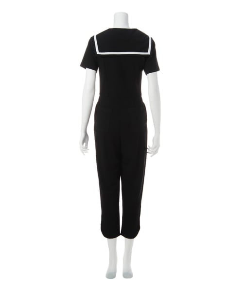 G.V.G.V.（ジーヴィージーヴィー）の「SAILOR COLLAR JUMPSUIT（オールインワン・サロペット・レディース・BLACK・XS）」の3枚目の写真