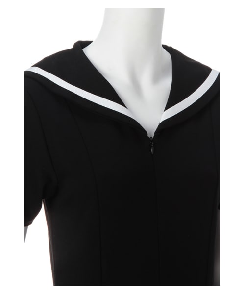 G.V.G.V.（ジーヴィージーヴィー）の「SAILOR COLLAR JUMPSUIT（オールインワン・サロペット・レディース・BLACK・XS）」の4枚目の写真