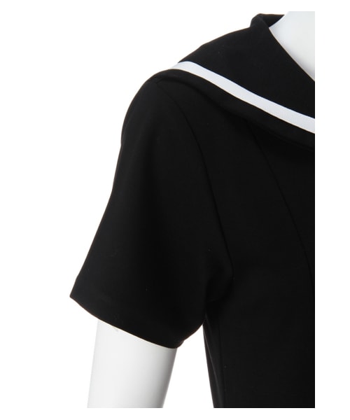 G.V.G.V.（ジーヴィージーヴィー）の「SAILOR COLLAR JUMPSUIT（オールインワン・サロペット・レディース・BLACK・XS）」の5枚目の写真