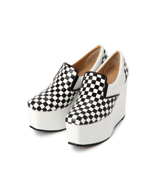G.V.G.V.（ジーヴィージーヴィー）の「SLIP-ON WEDGE（シューズ・レディース・WHITE/BLACK/MULTI・S/M/L）」の3枚目の写真