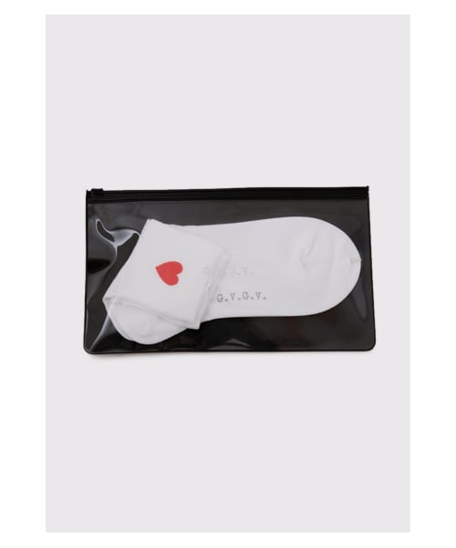G.V.G.V.（ジーヴィージーヴィー）の「HEART EMBROIDERY SOCKS（ファッション雑貨・レディース・WHITE/YELLOW/PINK/BLACK・F）」の9枚目の写真