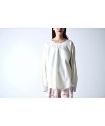 sneeuw | sneeuw バイカラーパネルプルオーバー ivory(Tシャツ/カットソー)