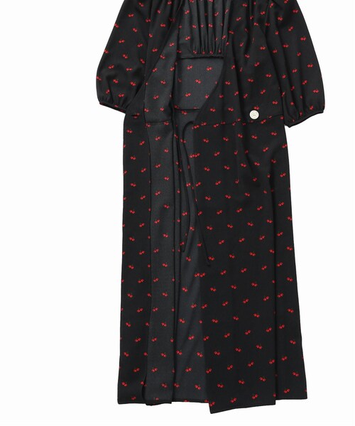 Rouje Cherry ROSALIE チェリー柄 ラップドレス 38 IENA（イエナ）の「《追加予約》ROUJE Cherry ROSALIE