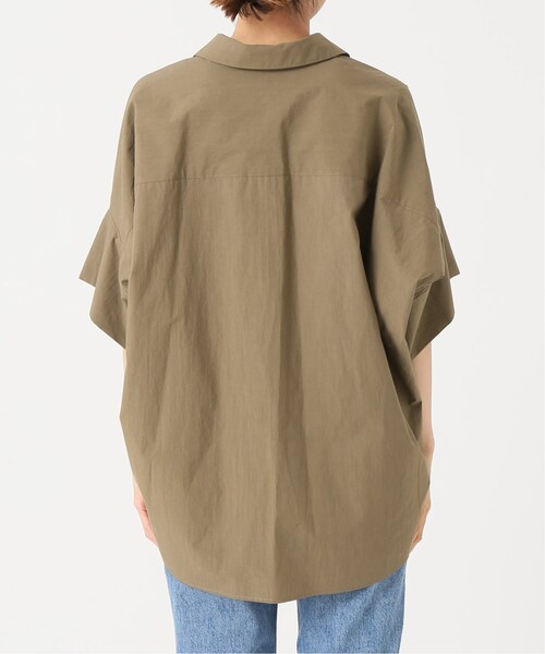 【Plage】新品タグ付 プラージュ ヌケエリオーバー シャツ ベージュ plage（プラージュ）の「《予約》ヌケエリオーバーシャツ◇（）」 - WEAR