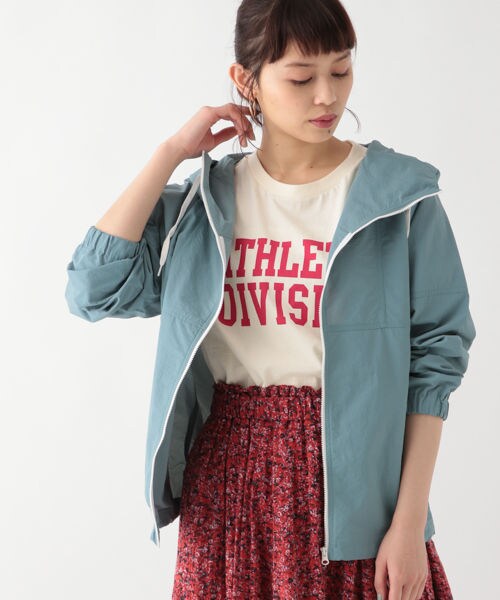 studio CLIP（スタディオクリップ）の「ナイロンスポーティブルゾン[WEB先行予約]（ジャケット/アウター・オレンジ/カーキ/ライトブルー）」の8枚目の写真