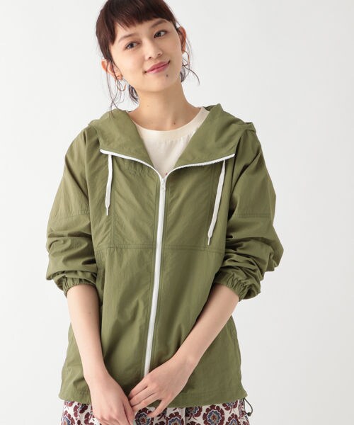 studio CLIP（スタディオクリップ）の「ナイロンスポーティブルゾン[WEB先行予約]（ジャケット/アウター・オレンジ/カーキ/ライトブルー）」の7枚目の写真