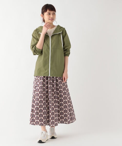 studio CLIP（スタディオクリップ）の「ナイロンスポーティブルゾン[WEB先行予約]（ジャケット/アウター・オレンジ/カーキ/ライトブルー）」の10枚目の写真