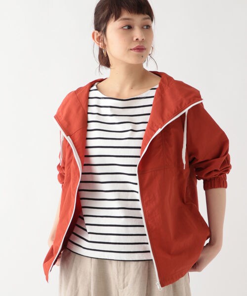 studio CLIP（スタディオクリップ）の「ナイロンスポーティブルゾン[WEB先行予約]（ジャケット/アウター・オレンジ/カーキ/ライトブルー）」の6枚目の写真