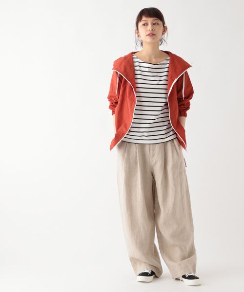 studio CLIP（スタディオクリップ）の「ナイロンスポーティブルゾン[WEB先行予約]（ジャケット/アウター・オレンジ/カーキ/ライトブルー）」の9枚目の写真