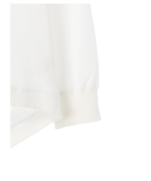 GARAGE OF GOOD CLOTHING（ガレージオブグッドクロージング）の「LOUCUS & BEYOND×GOGC V開き裏毛ビックシルエット（トップス・ホワイト/ブラック・F）」の4枚目の写真