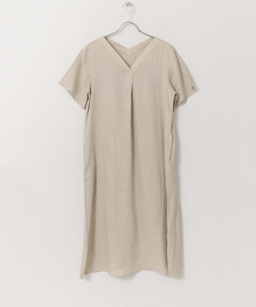 KBF+（ケービーエフプラス）の「KBF+ ハードマンズリネンAラインマキシワンピース（ワンピース/ドレス・レディース・OFF/BEIGE/PURPLE・one）」の14枚目の写真