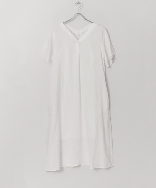 KBF+（ケービーエフプラス）の「KBF+ ハードマンズリネンAラインマキシワンピース（ワンピース/ドレス・レディース・OFF/BEIGE/PURPLE・one）」の13枚目の写真