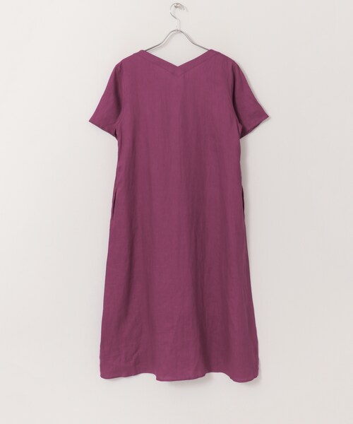 KBF+（ケービーエフプラス）の「KBF+ ハードマンズリネンAラインマキシワンピース（ワンピース/ドレス・レディース・OFF/BEIGE/PURPLE・one）」の22枚目の写真