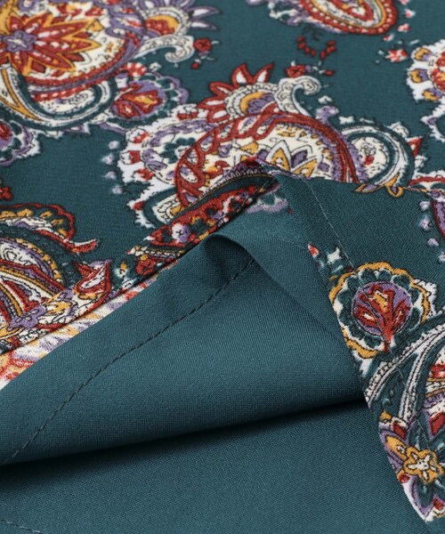 KBF+（ケービーエフプラス）の「KBF+ イージーウエストエスニックパンツ（パンツ・レディース・GREEN/IVORY/BROWN・one）」の18枚目の写真