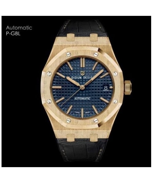 時計 didun design Didun-男性用の高級自動巻き時計,耐衝撃性と耐水性の腕時計