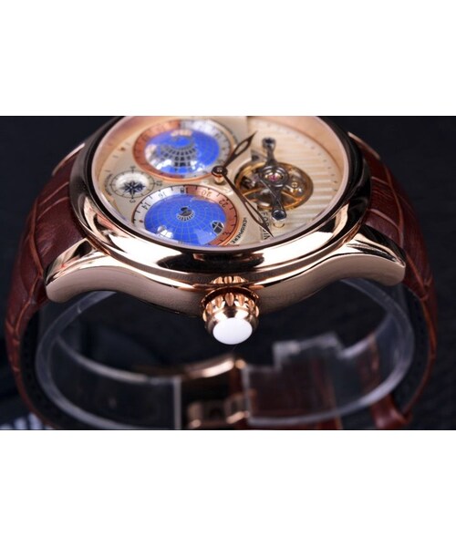 no brand（ノーブランド）の「Forsining トゥールビヨン 自動巻き 機械式腕時計 メンズ スケルトン（アナログ腕時計・メンズ・その他）」の10枚目の写真